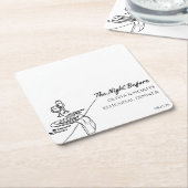 Chique Elegante Moderne Gepersonaliseerde Proefavo Kartonnen Onderzetters (Schuin)