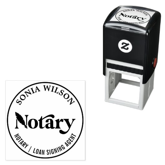 Chique elegante moderne notaris openbare lening on  zelfinktende stempel (In situ)