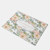 Chique Elegante Rozen, Motiverend Bericht Deurmat (Schuin)