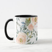 Chique Elegante Rozen, Motiverend Bericht Mok (Links)