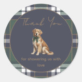 Chique elegante sticker met honden thema (Voorkant)