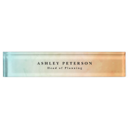 Chique Elegante Waterverf Achtergrond Naambordje