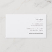 Chique elegante witte cirkel mandala ivoor visitekaartje (Achterkant)