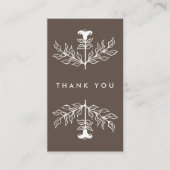 Chique elegante witte lelie bestellen dank u aanko visitekaartje (Voorkant)