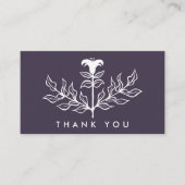 Chique elegante witte lelie QR code bestelling dan Visitekaartje (Voorkant)