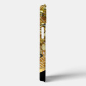 Chique elegante zwart en goud bling gepersonalisee Case-Mate iPhone case (Achterkant / Rechts)