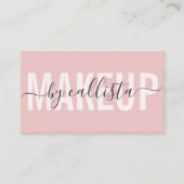 Chique elegantie: Moderne make-up artiest Visitekaartje (Voorkant)