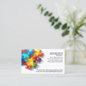 🌈👩‍💼 "chique elegantie" professionele Visitekaa Visitekaartje (Staand voorkant)