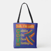 Chique en brutaal tote bag (Achterkant)