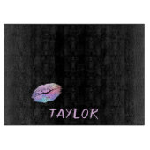 Chique en charmante lipstick print snijplank (Voorkant)