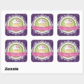 Chique en Elegant Cupcake Box Stickers (Vel)
