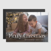 Chique en elegant | Merry Christmas Magnetische Ka (Voorkant / Achterkant)