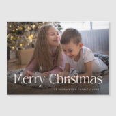 Chique en elegant | Merry Christmas Magnetische Ka (Voorkant)