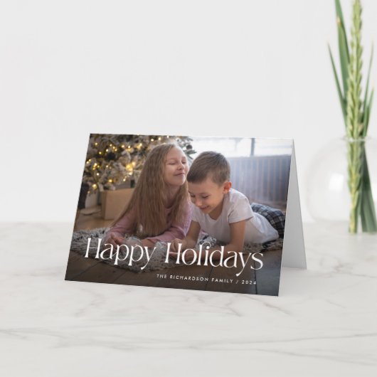 Chique en elegant | Prettige feestdagen Foto gevou (Voorkant)