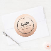 Chique en Elegant Roos Gouden Stickers (Envelop)