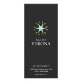 Chique en Elegante Schaar Logo Haarsalon 2 Reclamekaart (Voorkant)