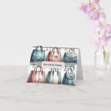 Chique en Fabulous Handtas Kaart Groet