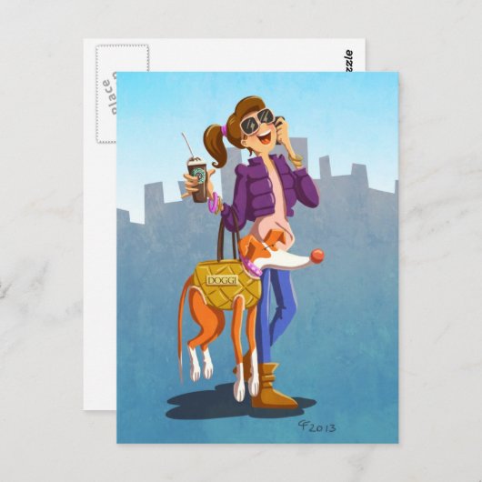 Chique en Fancy Briefkaart (Voorkant / Achterkant)