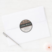 Chique en Hip Plaked Adreslabel Ronde Sticker (Envelop)