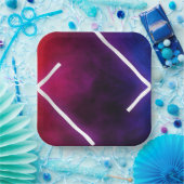 Chique en modern 9" vierkant papier Bord (Feest)