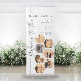 Chique en modern repetitie diner welkom roll-up banner
