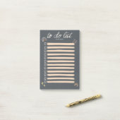 Chique en schetsmatige regenboog en sterren takenl post-it® notes (Op bureau)