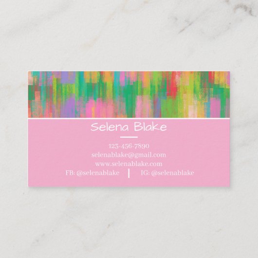 Chique en stijlvol | Unieke minimalistische esthet Visitekaartje (Achterkant)