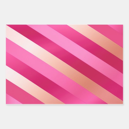 Chique en stijlvolle Blush Roze en Goud Inpakpapier Vel (Voorkant 2)