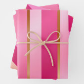 Chique en stijlvolle Blush Roze en Goud Inpakpapier Vel (In situ)