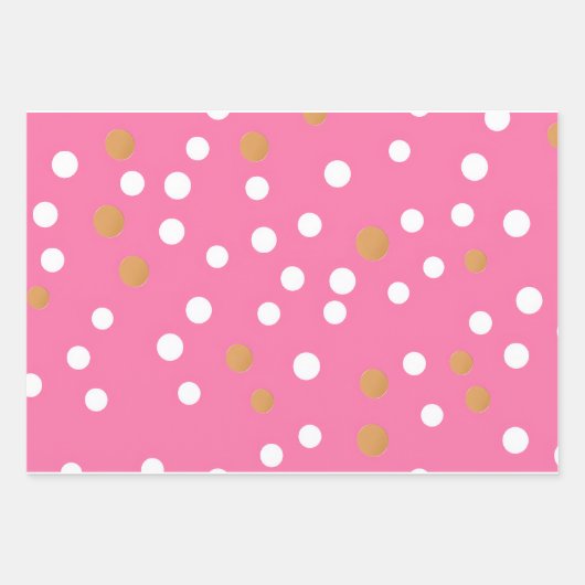 Chique en stijlvolle Blush Roze en Goud Inpakpapier Vel (Voorkant 3)