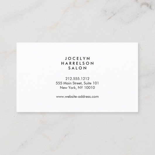 Chique en stijlvolle Gold Leopard Print Afspraak Afsprakenkaartje (Achterkant)