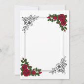 Chique en stijlvolle huwelijksuitnodiging -  kaart (Achterkant)