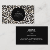 Chique en stijlvolle Leopard Print Visitekaartjes (Voorkant / Achterkant)