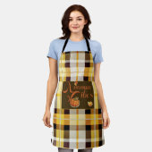 Chique en trendy herfstvibes schort (Gedragen)