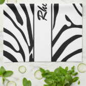 Chique en trendy zebraprint theedoek (Gevouwen)