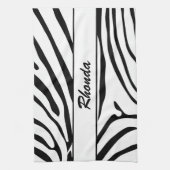 Chique en trendy zebraprint theedoek (Verticaal)