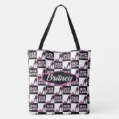 CHIQUE EN UNIEKE GEPERSONALISEERDE SCHOENENLIEFHEB TOTE BAG (Achterkant)
