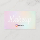 Chique en unieke make-up artiest visitekaartje (Achterkant)