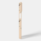 Chique Espresso Boog Patroon Persoonlijke Bruine Case-Mate iPhone Case (Achterkant / Rechts)