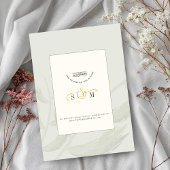 Chique esthetische Waterverf islamitische bruiloft Kaart