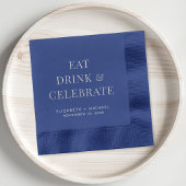 Chique Eten Drinken Vier Bruiloft Folie Servetten