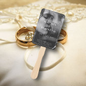 Chique Eucalyptus B & W Foto Huwelijksceremonie Pr Handwaaier