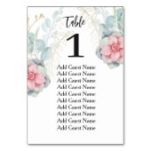 Chique Eucalyptus Bloemen Bruiloft Zitkaarten Kaart (Achterkant)