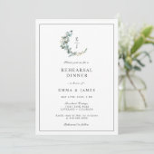 Chique Eucalyptus Monogram Krans Oefenavondmaal I Kaart (Staand voorkant)
