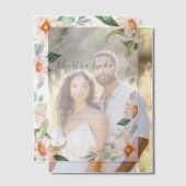 Chique Eucalyptus Perzik Rozen Nuestra Boda Bruilo Vellum Uitnodigingen (Offset (Koppel))