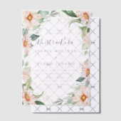 Chique Eucalyptus Perzik Rozen Nuestra Boda Bruilo Vellum Uitnodigingen (Offset (Uitnodiging))