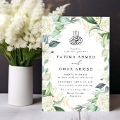 Chique eucalyptus witte rozen islamitische moslim kaart