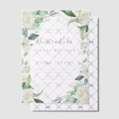 Chique eucalyptus witte rozen nuestra boda bruilof vellum uitnodigingen (Offset (Uitnodiging))