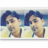 "Chique expressie: onthul uw stijl op de Mode Sticker (Voorkant)