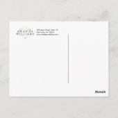 Chique Faux Gold Edelsteen Sieraden Designer Brief Briefkaart (Achterkant)